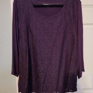 Womens Purple Blouse